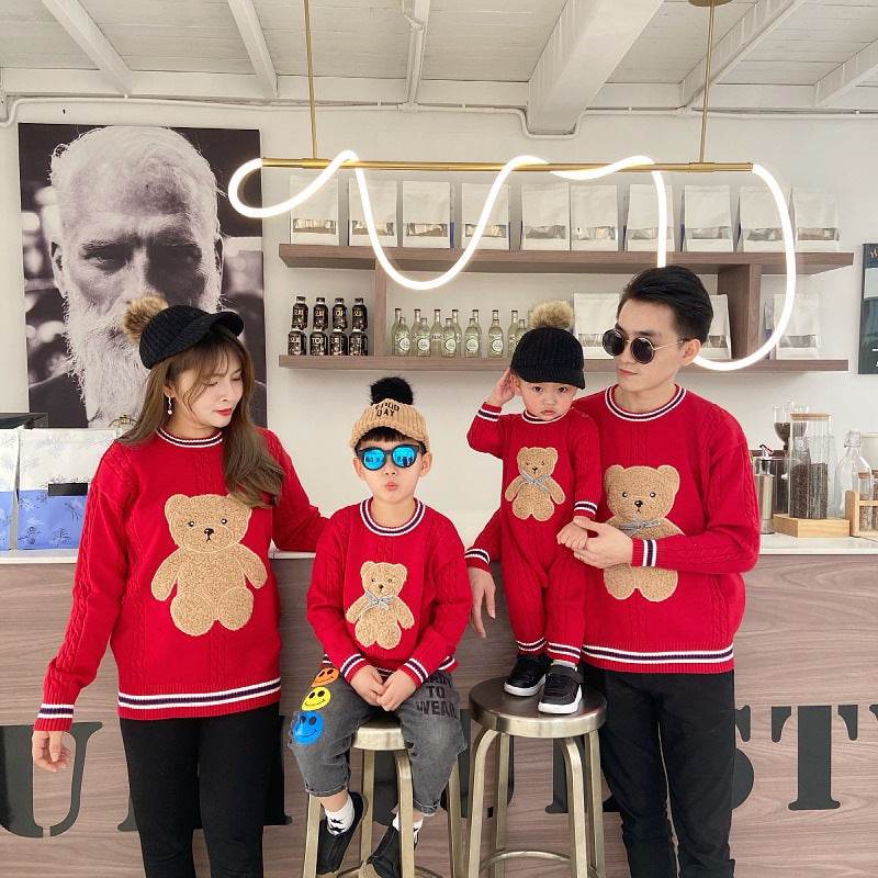 Romper New Year's Family Wear Sweater Family Wear - Mubimart