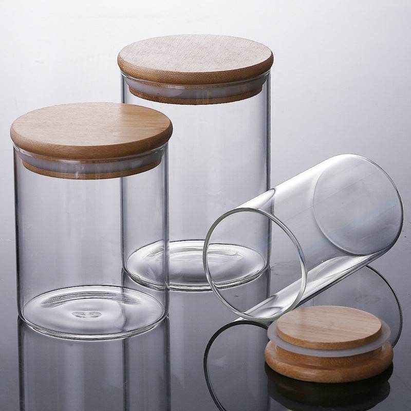 Room glass storage jar - Mubimart