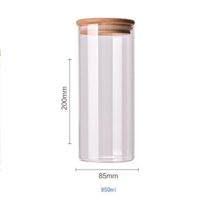 Room glass storage jar - Mubimart