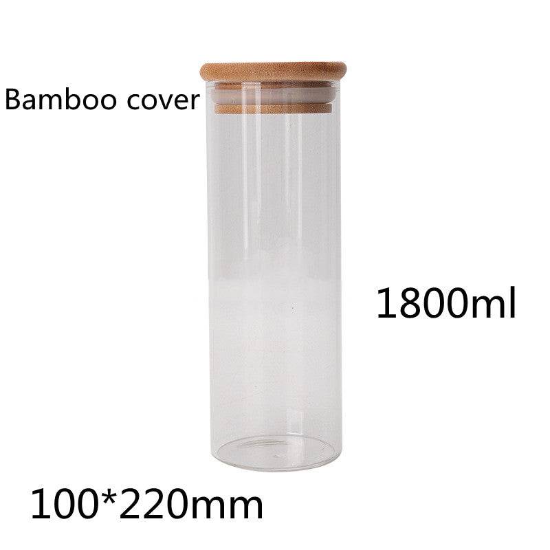Room glass storage jar - Mubimart