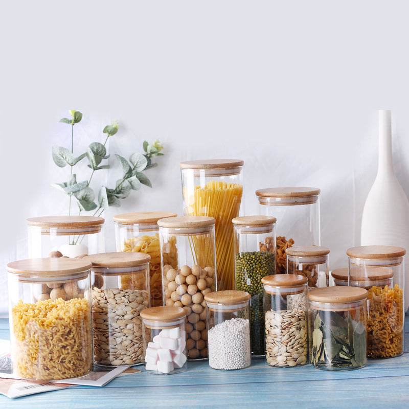 Room glass storage jar - Mubimart