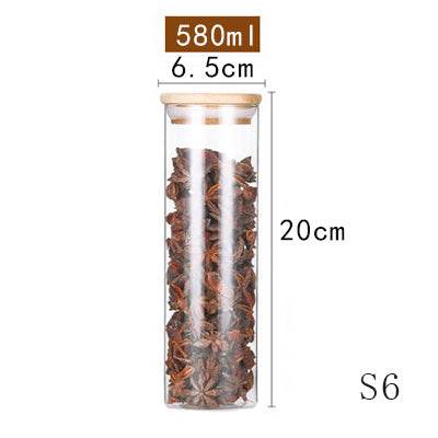 Room glass storage jar - Mubimart