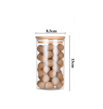 Room glass storage jar - Mubimart