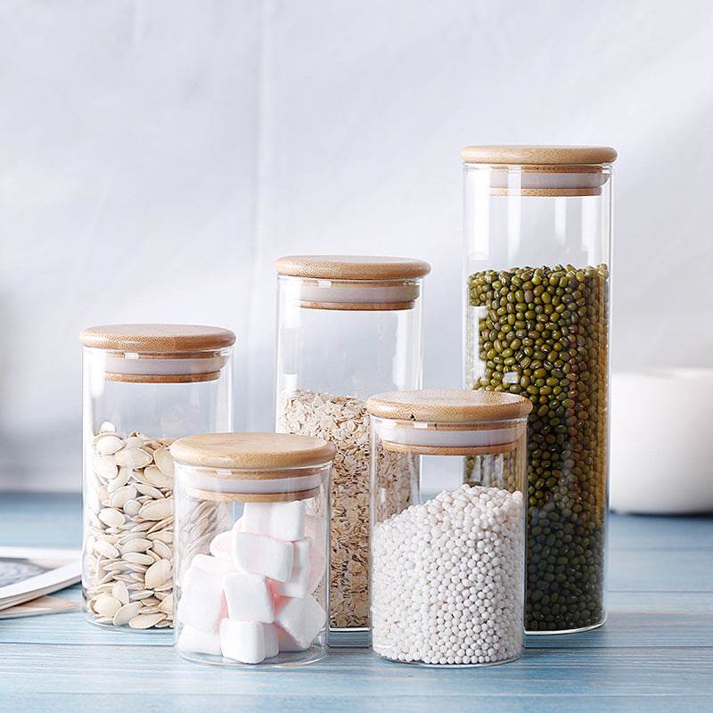 Room glass storage jar - Mubimart