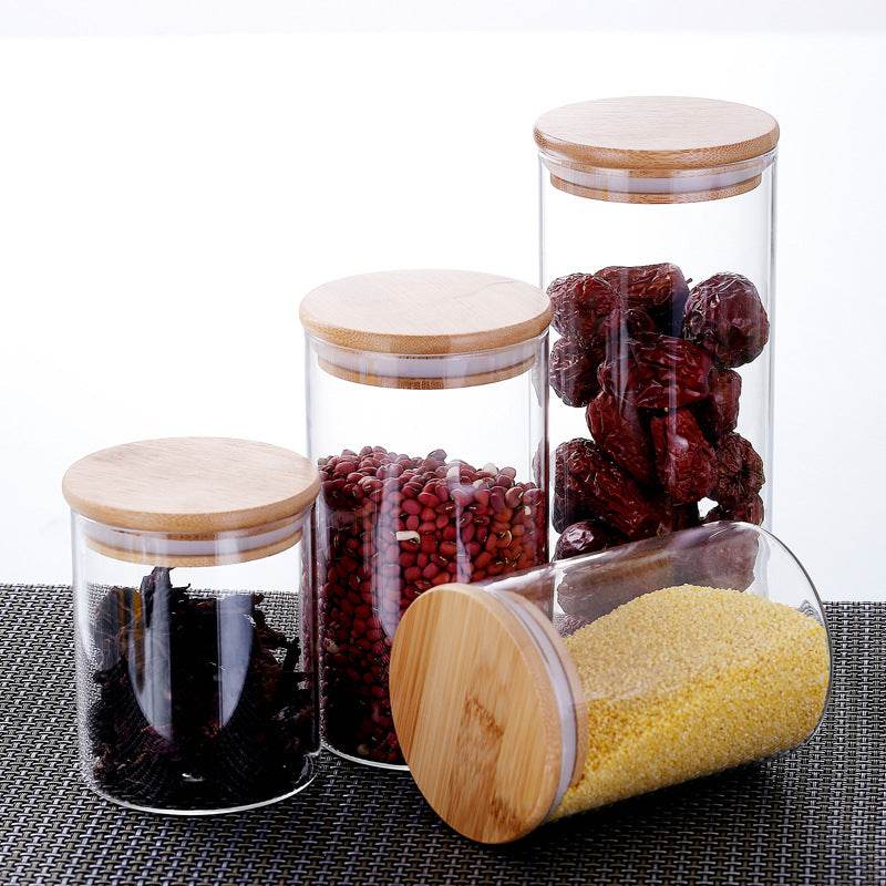 Room glass storage jar - Mubimart