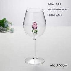 Rose Champagne Glass Simple Fashion Glass - Mubimart -  