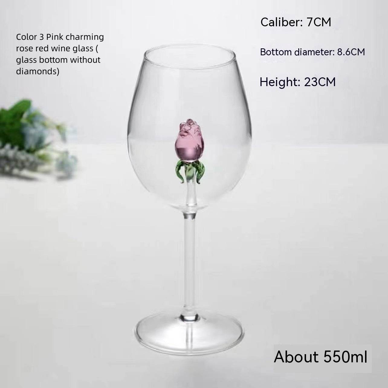Rose Champagne Glass Simple Fashion Glass - Mubimart