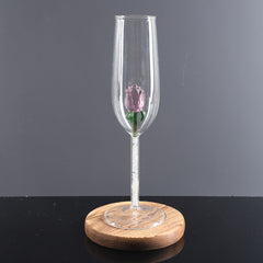 Rose Champagne Glass Simple Fashion Glass - Mubimart -  