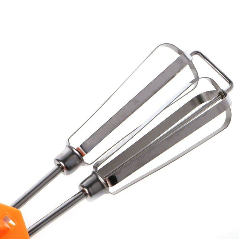 Rotary Hand Whisk Egg Beater Mixer - Mubimart