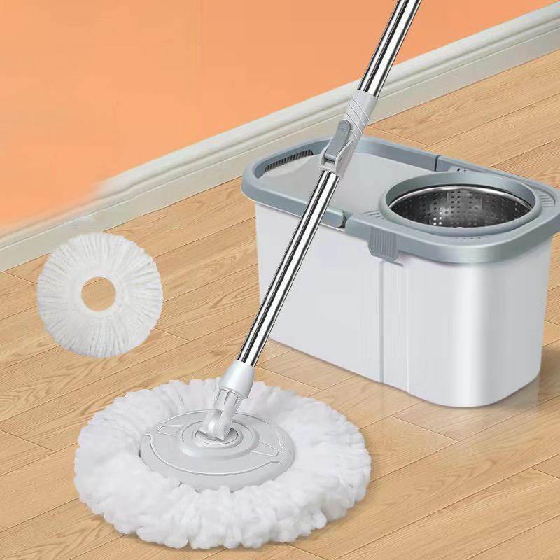 Rotary Mop Hand Free Household One Clean Flat Absorbent Mop - Mubimart