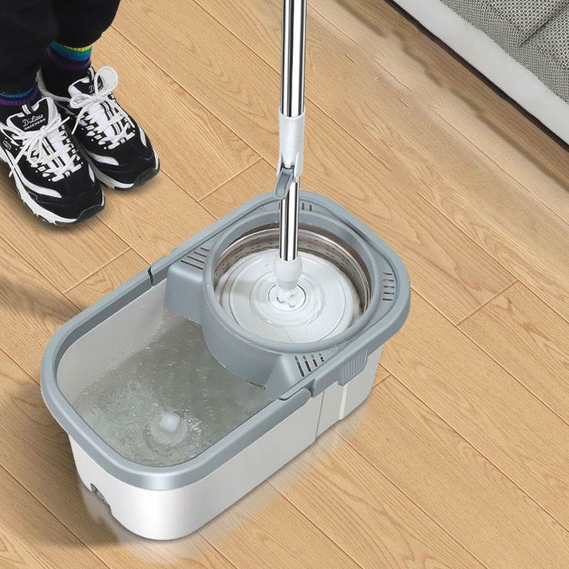 Rotary Mop Hand Free Household One Clean Flat Absorbent Mop - Mubimart