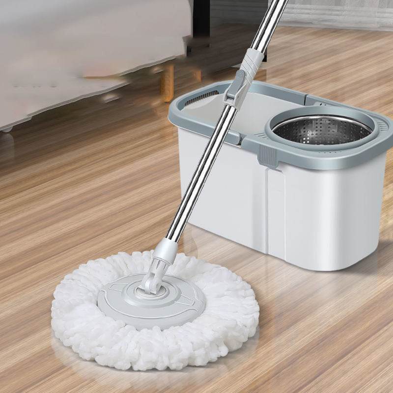 Rotary Mop Hand Free Household One Clean Flat Absorbent Mop - Mubimart
