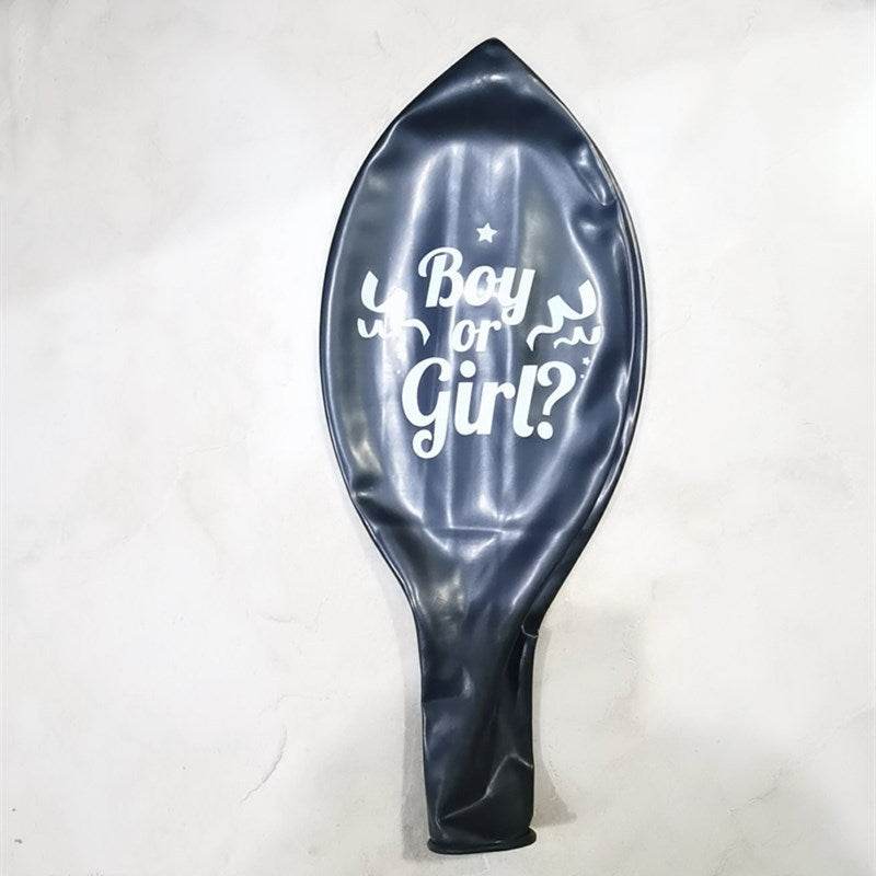 Round Black Gender Reveal Balloon Party Decoration - Mubimart
