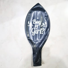 Round Black Gender Reveal Balloon Party Decoration - Mubimart -  