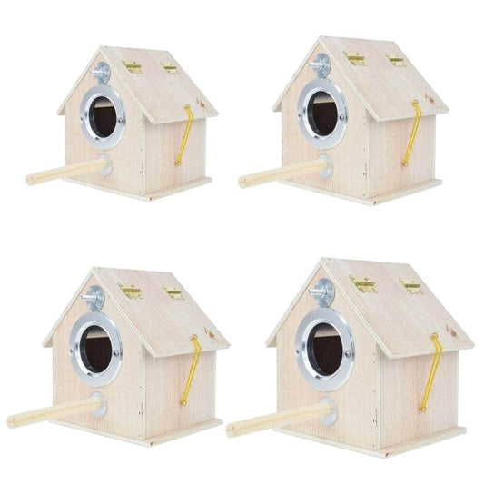 Round Cage Bird Nest Parrot Breeding Box Outdoor Munbird Breeding - Mubimart