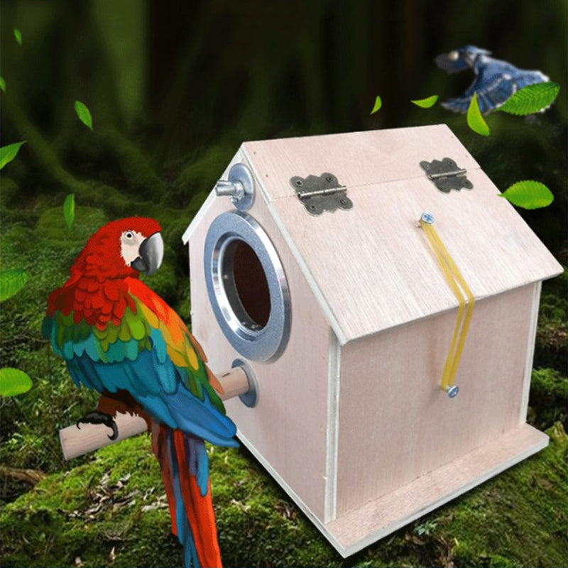 Round Cage Bird Nest Parrot Breeding Box Outdoor Munbird Breeding - Mubimart - Bird Cage 