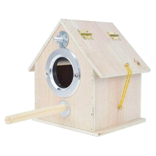 Round Cage Bird Nest Parrot Breeding Box Outdoor Munbird Breeding - Mubimart