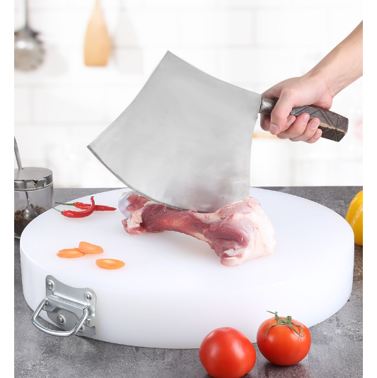 Round Cutting Board Plastic Board Thicken Solid Pe Kitchen Cutting Board Knife Board Chopping Meat Dumpling Chopping Board - Mubimart -  