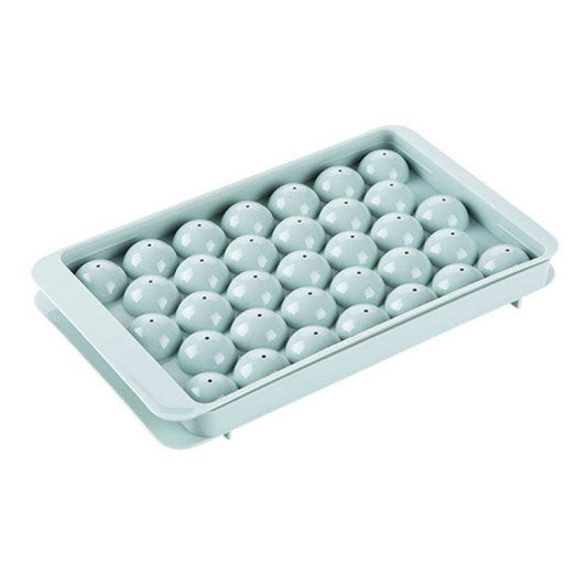 Round Ice Tray, Plastic Ice Cube Mold, Ice Spherical Ice Cube Box, Large Capacity - Mubimart