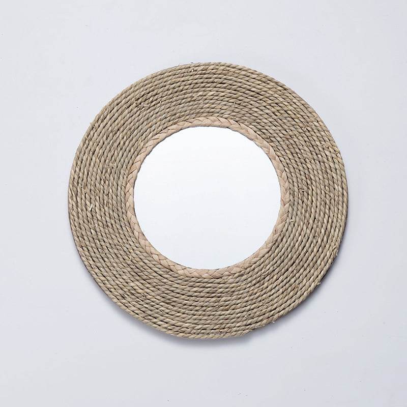 Round Makeup Mirror Wall-mounted Round Mirror - Mubimart