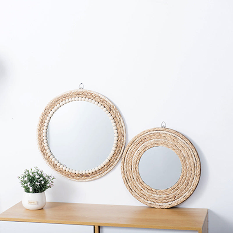 Round Makeup Mirror Wall-mounted Round Mirror - Mubimart -  