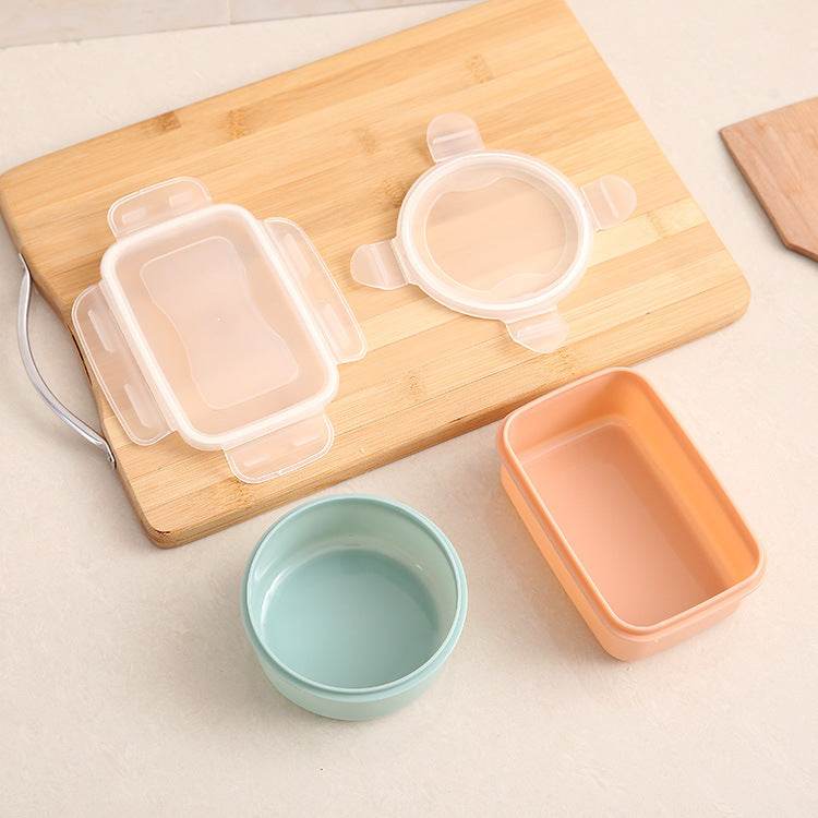 Round Mini Refrigerator Fresh-keeping Box Bento Box - Mubimart