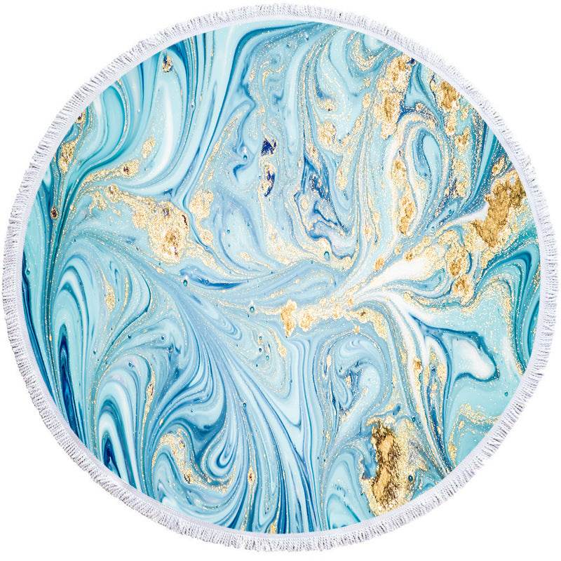 Round beach towel bath towel - Mubimart