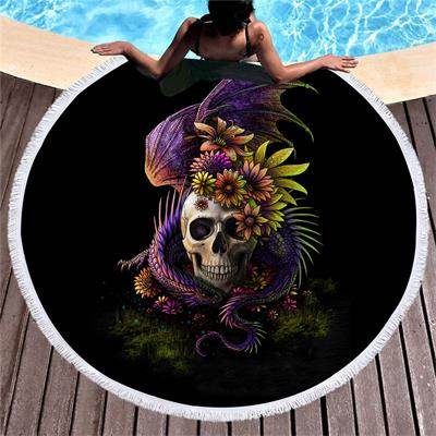Round beach towel microfiber - Mubimart