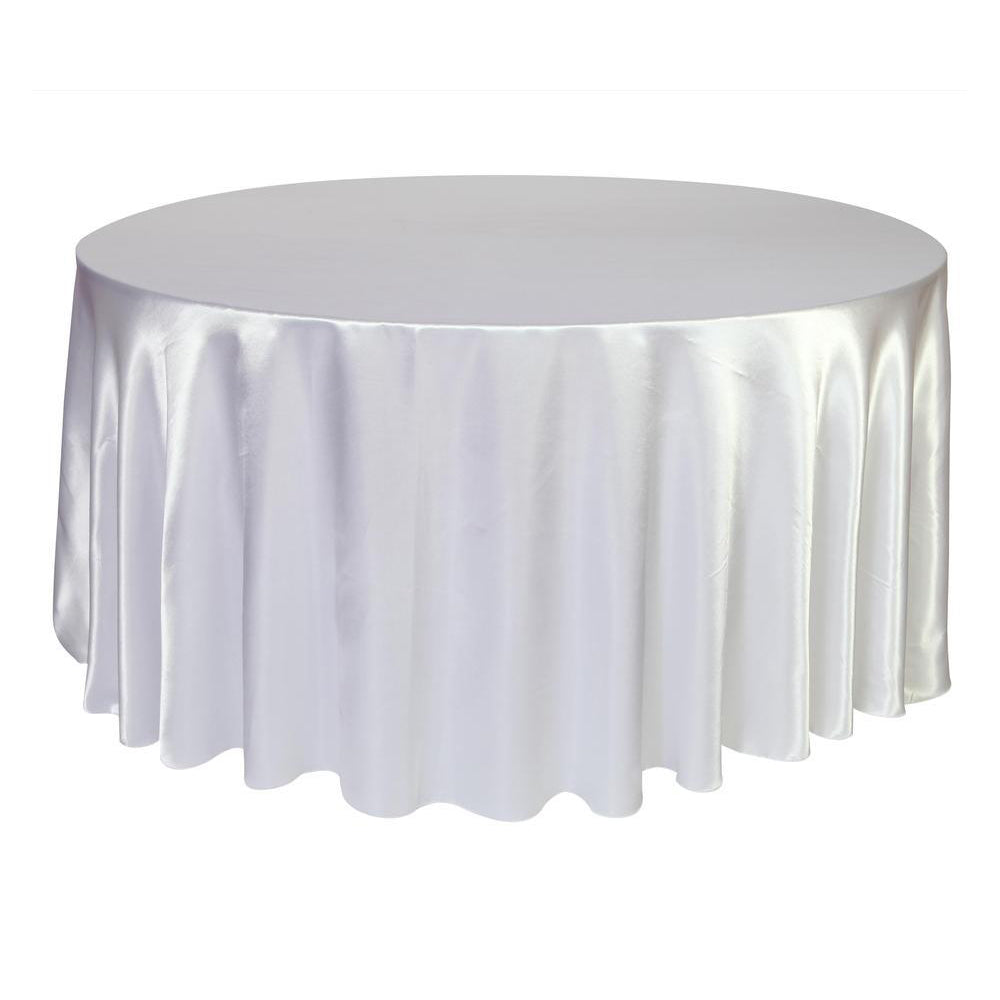 Round satin tablecloth - Mubimart -  