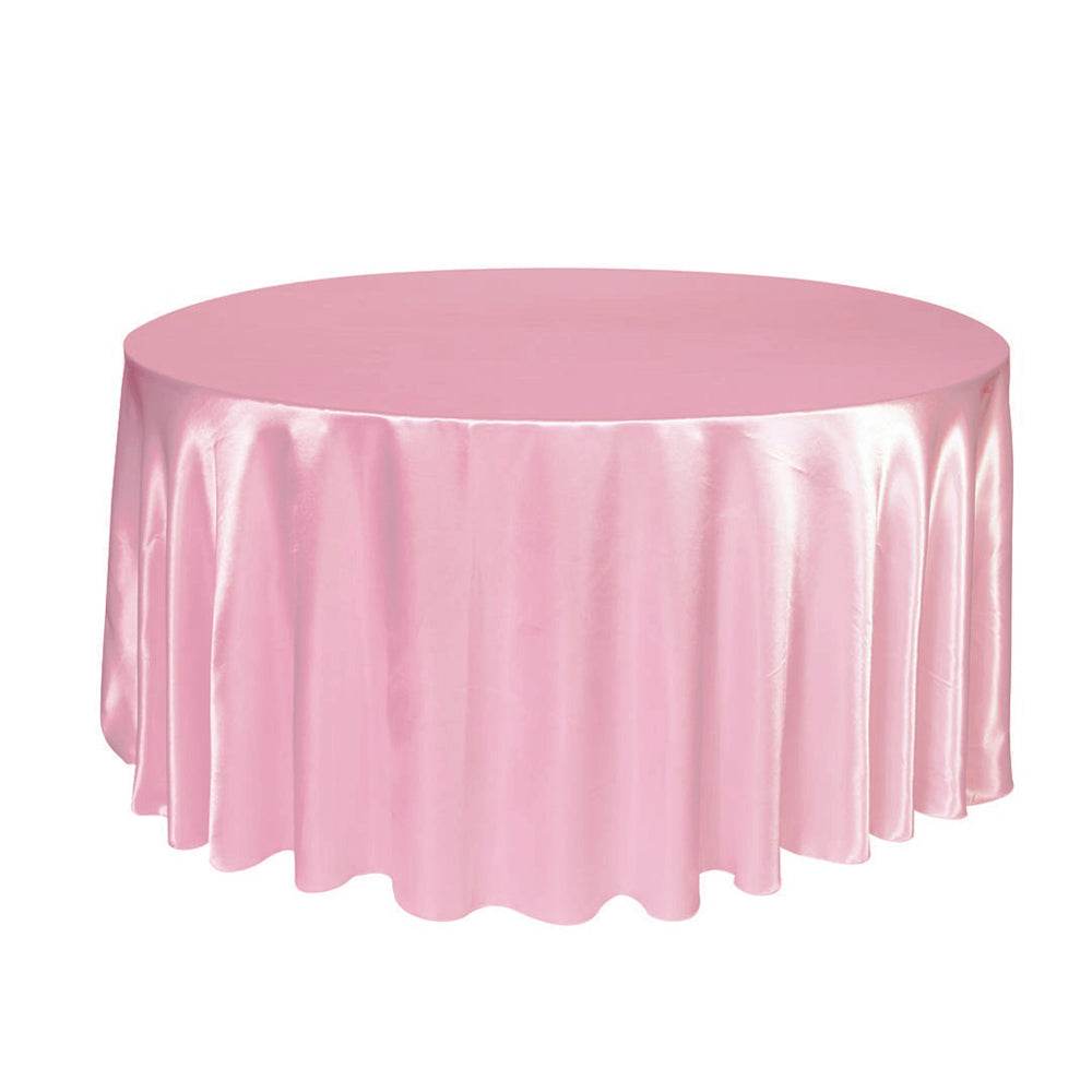 Round satin tablecloth - Mubimart