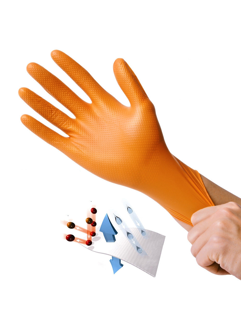 Rubber gloves labor protection protective gloves - Mubimart -  