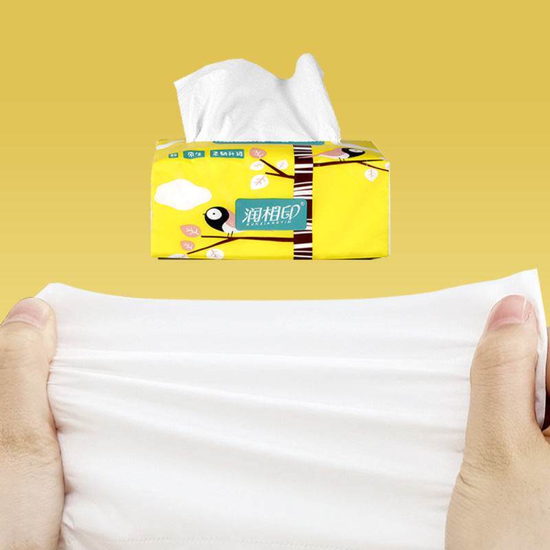 Runxiangyin Hotel Paper 6 Packs Of Tissues, Removable 136 Packs Of 3 Layers Of Napkins And Toilet Paper - Mubimart