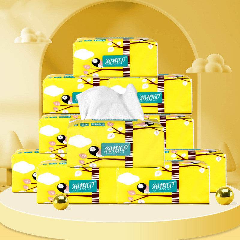 Runxiangyin Hotel Paper 6 Packs Of Tissues, Removable 136 Packs Of 3 Layers Of Napkins And Toilet Paper - Mubimart