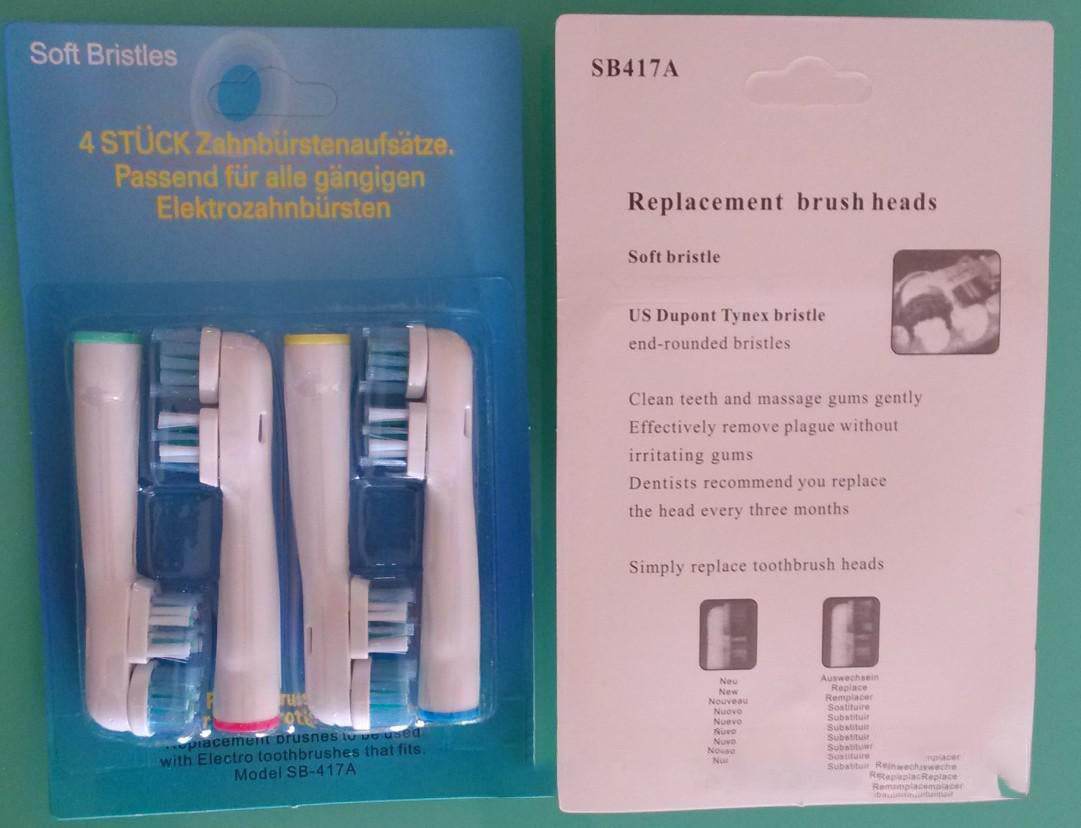 SB-417A Dual Clean Electric Toothbrush Head - Mubimart