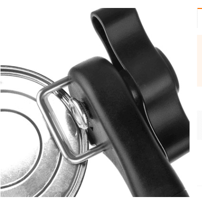 Safety can opener, strong can opener, bottle opener, side cover, one hand - Mubimart