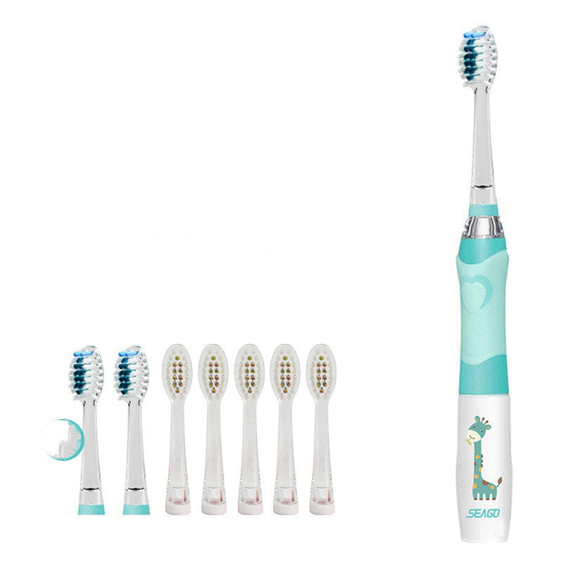 Saijia Children'S Electric Toothbrush 3-6-12 Years Old Soft Fur Waterproof Baby Household Sonic Kids Automatic Ek6 - Mubimart -  