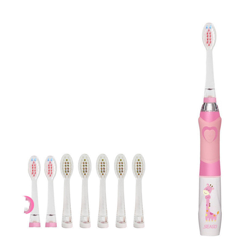 Saijia Children'S Electric Toothbrush 3-6-12 Years Old Soft Fur Waterproof Baby Household Sonic Kids Automatic Ek6 - Mubimart -  