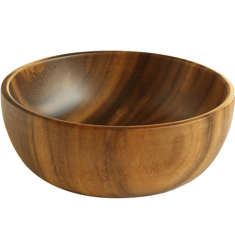 Salad Bowl Household Children's Wooden Bowl - Mubimart -  