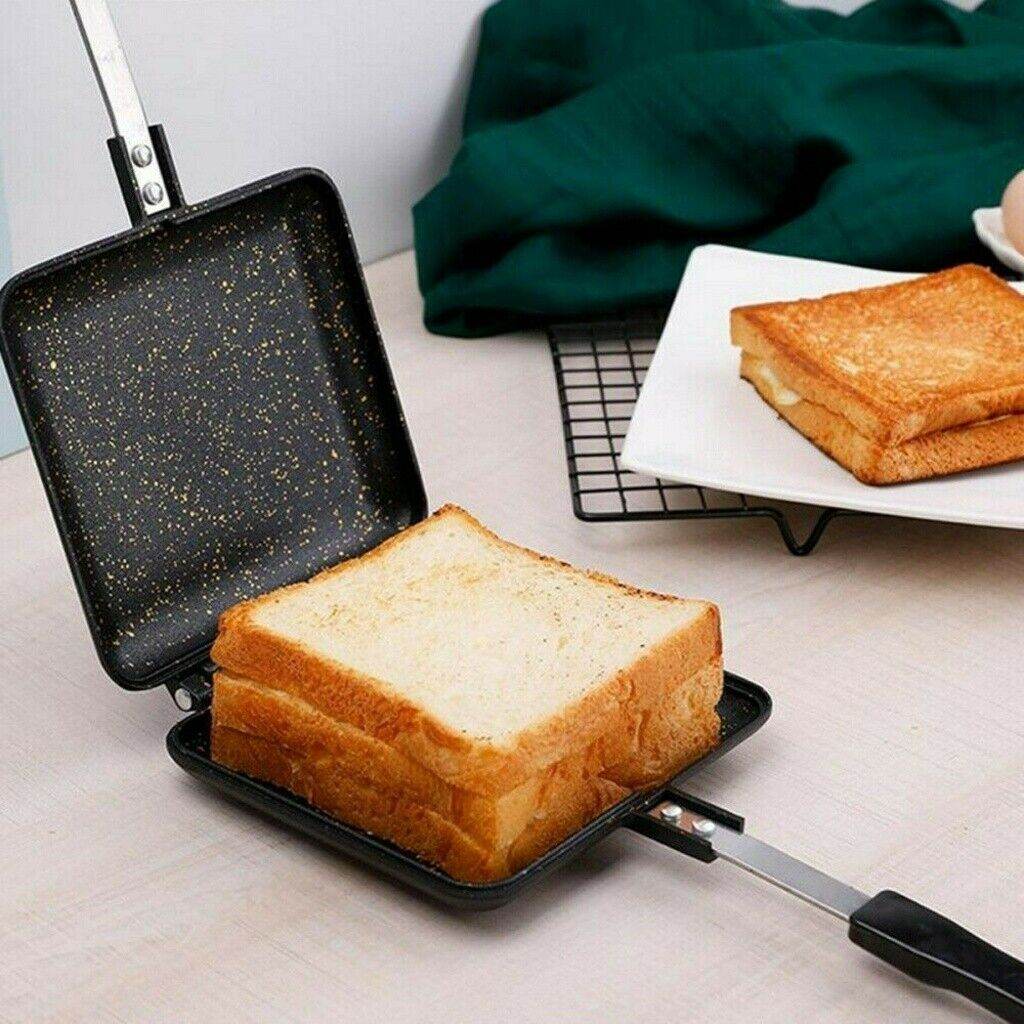 Sandwich Toastie Maker Toaster Machine Breakfast Non-stick Camping Stove Toaster - Mubimart