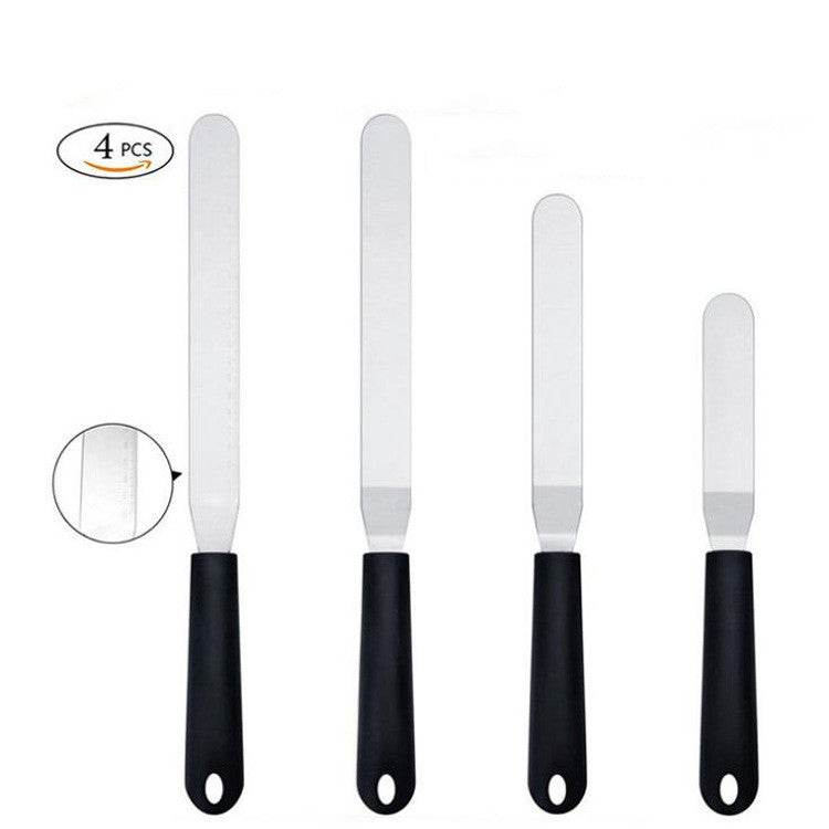 Scaled right angle cream spatula - Mubimart