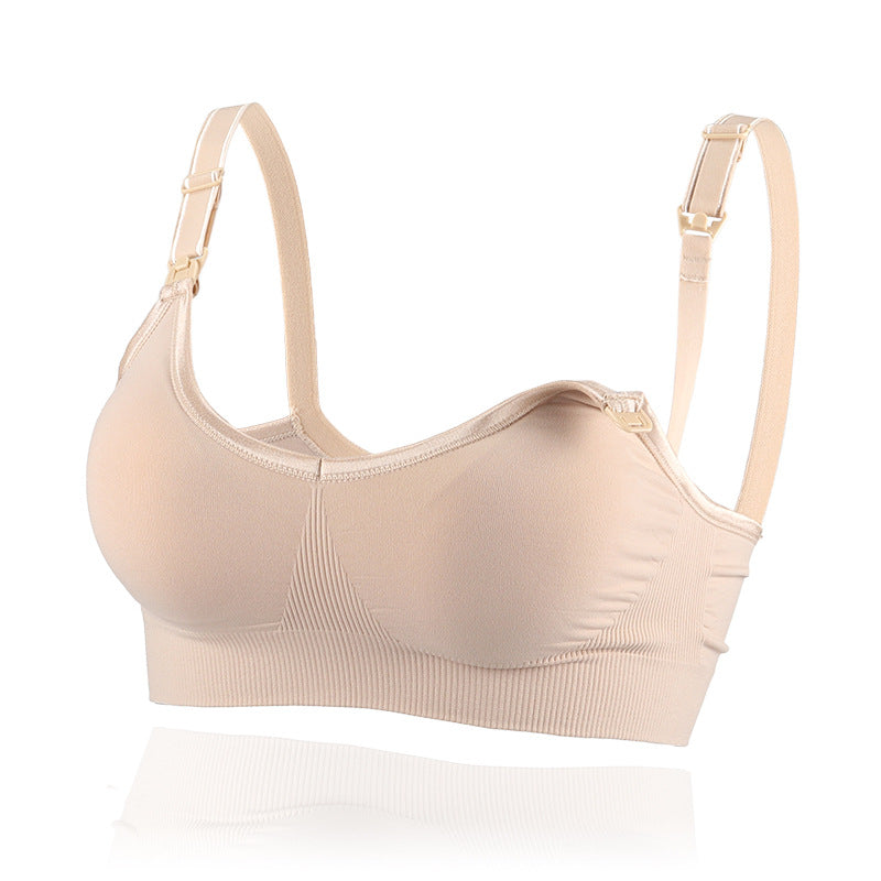 Seamless Nursing Bra Maternity Nursing - Mubimart -  