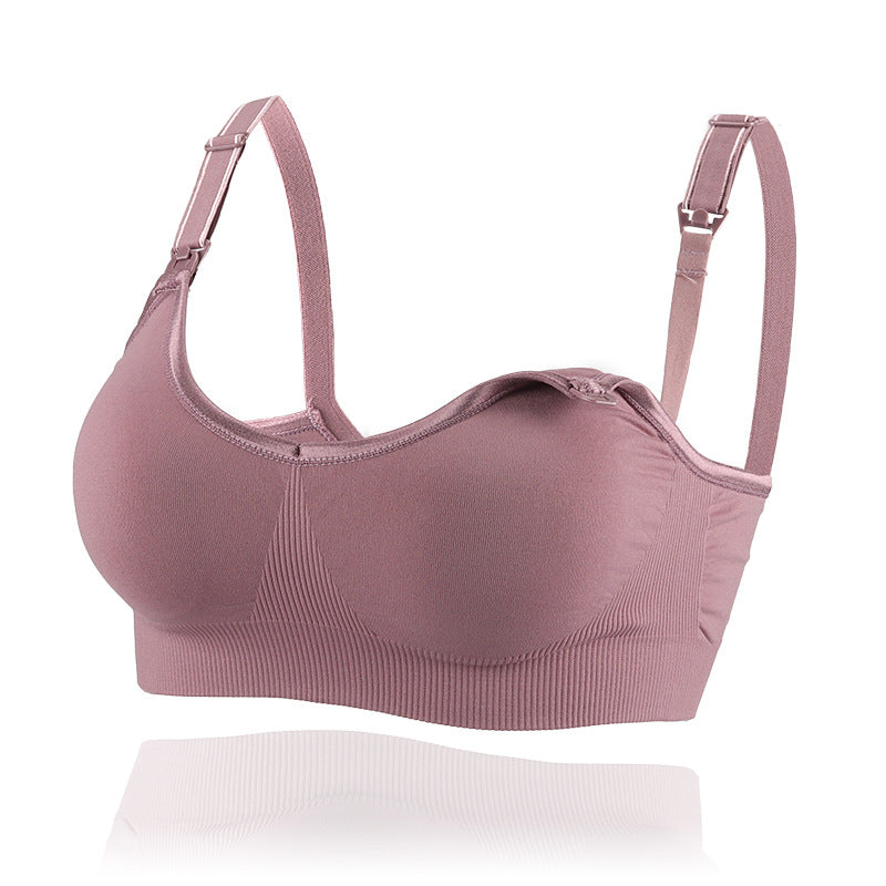 Seamless Nursing Bra Maternity Nursing - Mubimart -  