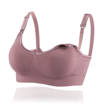 Seamless Nursing Bra Maternity Nursing - Mubimart -  