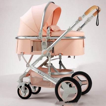 Seatable And Reclining Portable Two-way Folding Baby Trolley - Mubimart
