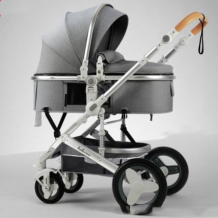 Seatable And Reclining Portable Two-way Folding Baby Trolley - Mubimart -  