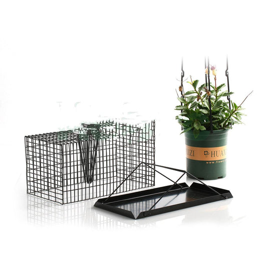 Self-locking Mousetrap Safe Firm Iron Net Household Mouse Catcher Metal Reusable Humane Indoor Outdoor Rat Trap Rat Cage - Mubimart