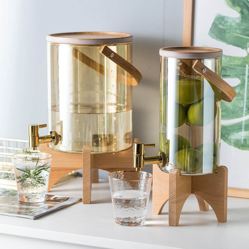 Self-service Juice Dispenser With Faucet Cold Drink Barrel Creative Water Dispenser - Mubimart