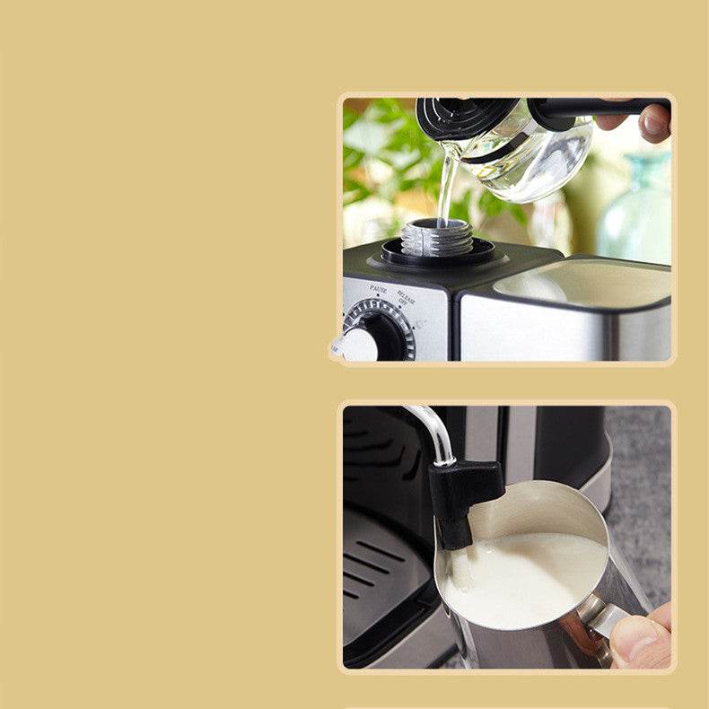 Semi-automatic Steam And Milk Froth All In One Fancy Espresso Machine - Mubimart