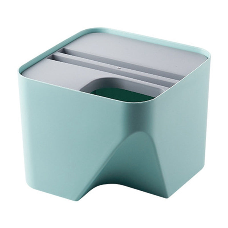 Separated Overlay Plastic Trash Can - Mubimart -  