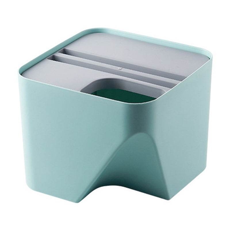 Separated Overlay Plastic Trash Can - Mubimart